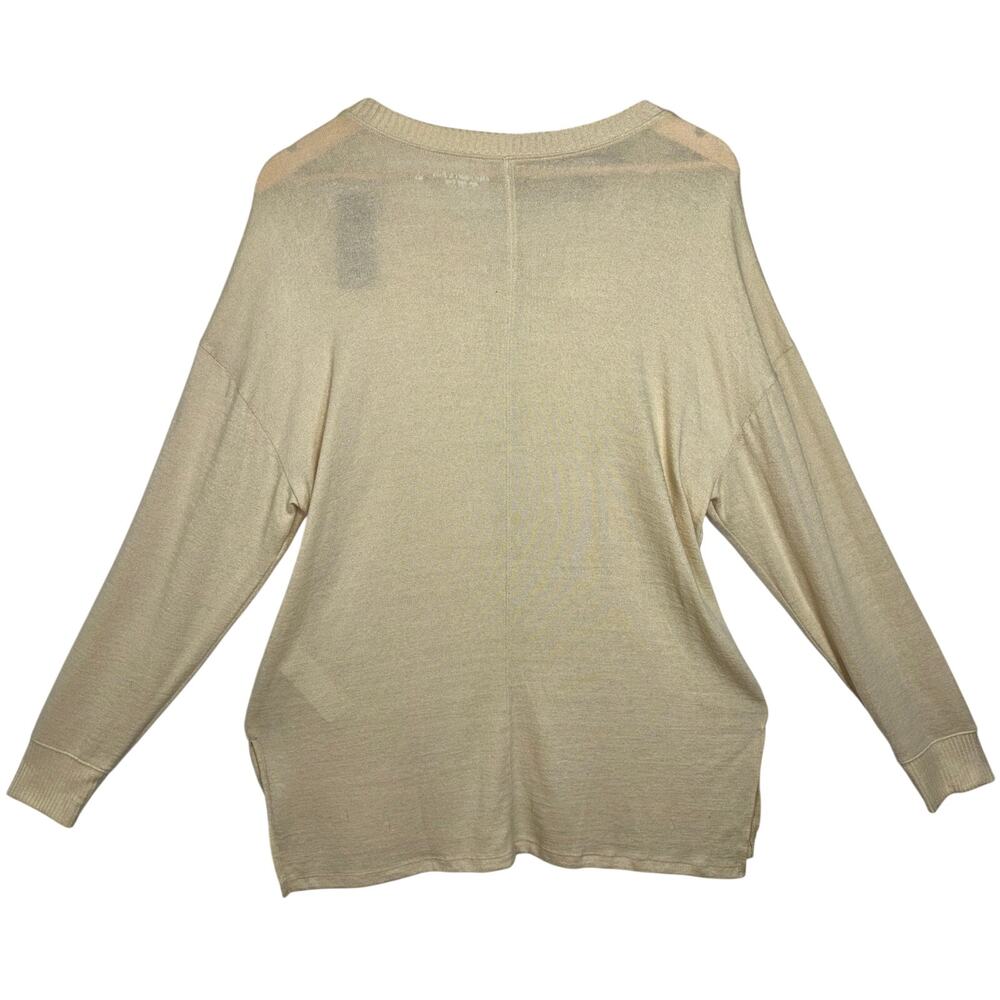 NWT Abercrombie & Fitch Soft AF Cozy Tan Knit Henley Pullover Sweater Size Large - Picture 3 of 8
